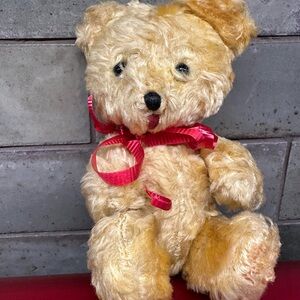 Vintage Jointed Mohair Teddy Bear